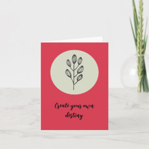 Tarjeta Ilustración Floral Caprichosa para Ocasiones Espec