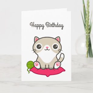 Tarjeta Ilustracion Kitty