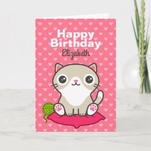 Tarjeta Ilustracion Kitty