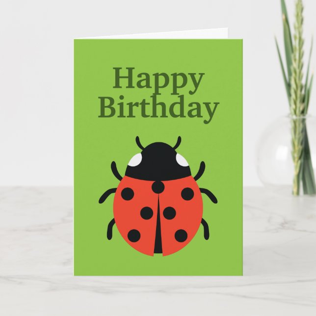 Tarjeta Ilustracion Ladybug (Anverso)