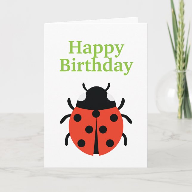 Tarjeta Ilustracion Ladybug (Anverso)