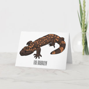 Tarjeta Ilustracion monstruo personalizado Gila