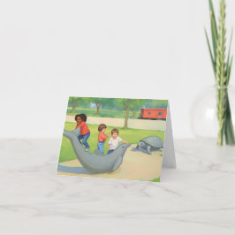 Tarjeta Ilustracion NC Pullen Park Raleigh