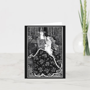 Tarjeta Ilustracion Notecard-Vintage-Aubrey Beardsley 13