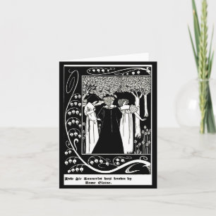 Tarjeta Ilustracion Notecard-Vintage-Aubrey Beardsley 4