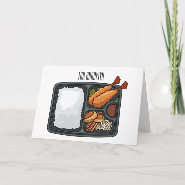 Tarjeta Ilustracion personalizado Bento (Anverso)