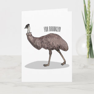 Tarjeta Ilustracion personalizado de aves de la Uem