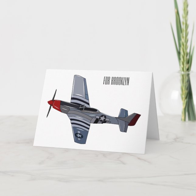 Tarjeta Ilustracion personalizado de bombarderos (Anverso)