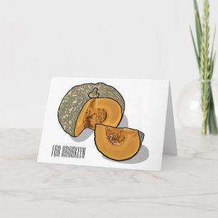 Tarjeta Ilustracion personalizado de calabaza