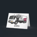 Tarjeta Ilustracion personalizado de camión de basura<br><div class="desc">Ilustracion personalizado de camión de basura</div>