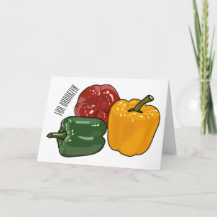 Tarjeta Ilustracion personalizado de Capsicum