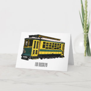 Tarjeta Ilustracion personalizado de carrito de Mata