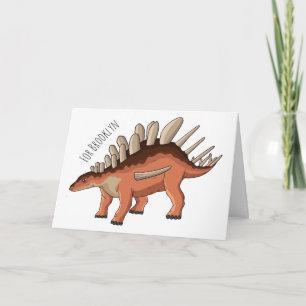 Tarjeta Ilustracion personalizado de Kentrosaurus