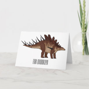 Tarjeta Ilustracion personalizado de Kentrosaurus