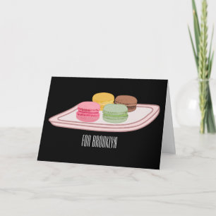 Tarjeta Ilustracion personalizado de Macaron