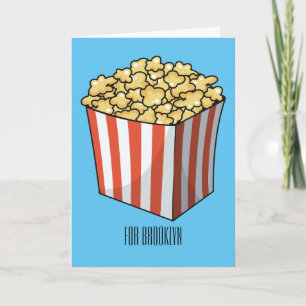 Tarjeta Ilustracion personalizado de palomitas