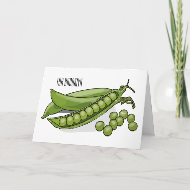 Tarjeta Ilustracion personalizado de Pea (Anverso)