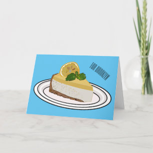 Tarjeta Ilustracion personalizado de queso de limón