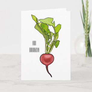 Tarjeta Ilustracion personalizado de Radish