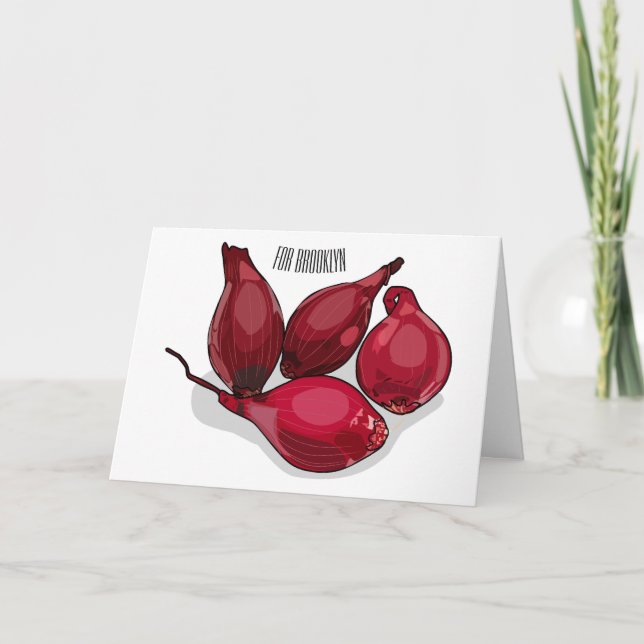 Tarjeta Ilustracion personalizado de Shallot (Anverso)