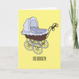 Tarjeta Ilustracion personalizado de Stroller