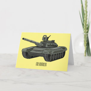 Tarjeta Ilustracion personalizado de tanques