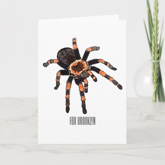 Tarjeta Ilustracion personalizado de Tarantula (Anverso)