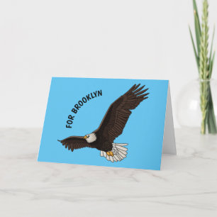 Tarjeta Ilustracion personalizado del águila calva