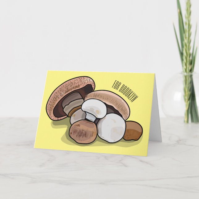 Tarjeta Ilustracion personalizado hongo (Anverso)