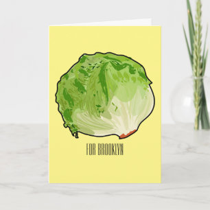 Tarjeta Ilustracion personalizado Lettuce