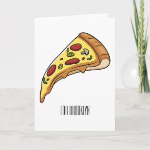 Tarjeta Ilustracion personalizado Pizza
