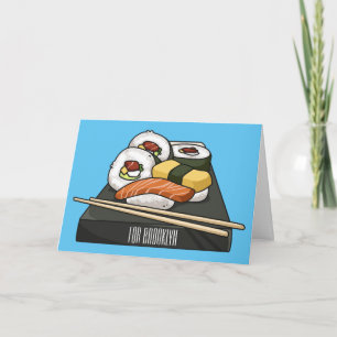 Tarjeta Ilustracion personalizado Sushi