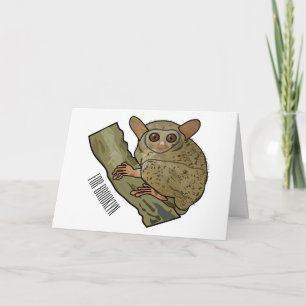 Tarjeta Ilustracion personalizado Tarsier
