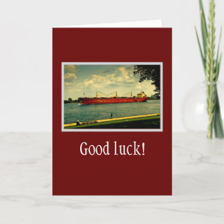 Tarjeta Ilustracion Red Freighter