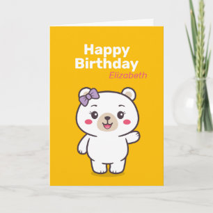 Tarjeta Ilustracion Teddy Bear