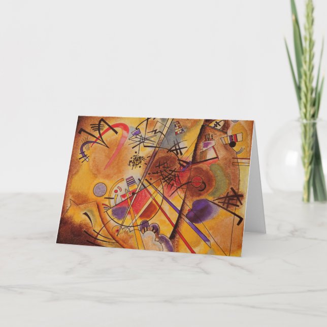 Tarjeta Ilustraciones abstractas de Kandinsky (Anverso)