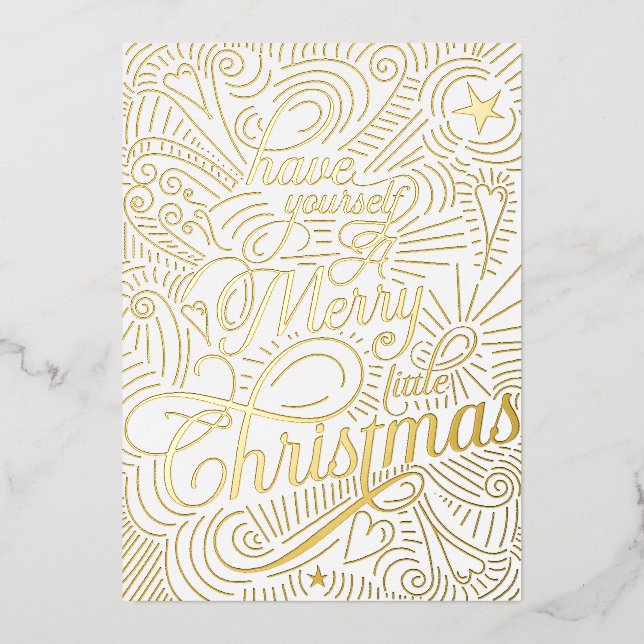 Tarjeta ilustrada de Feliz Navidad (Anverso)