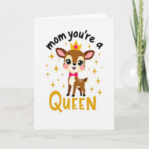 Tarjeta Ilustrada de la Reina Mamá