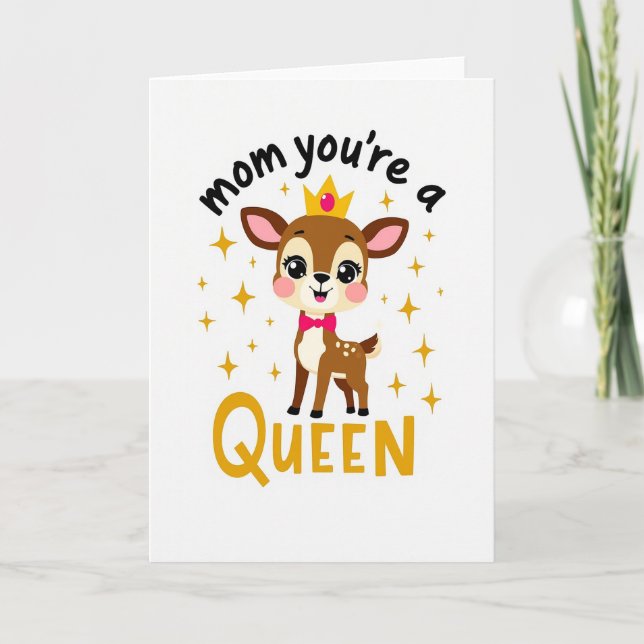 Tarjeta Ilustrada de la Reina Mamá (Anverso)