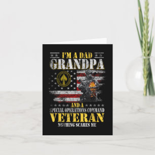 Tarjeta Im A Dad Grandpa Special Operations Command Socom