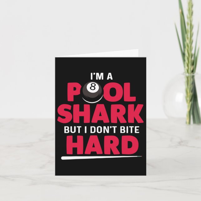 Tarjeta Im A Pool Shark (Anverso)