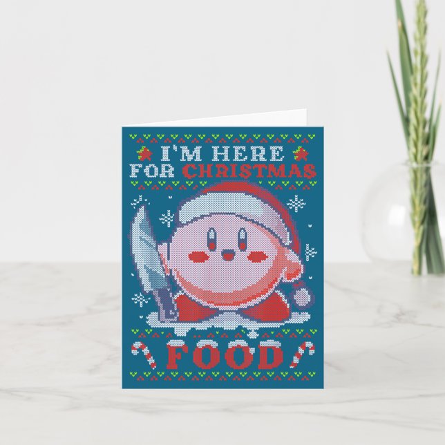Tarjeta I'm Here For Christmas Food  (Anverso)
