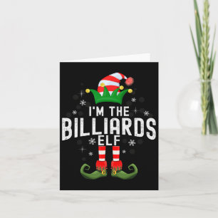 Tarjeta Im La Familia De Navidades Elf De Billiards Pjs Co
