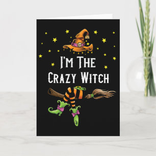 Tarjeta Im La Loca Bruja Halloween Costura Grupo Costum