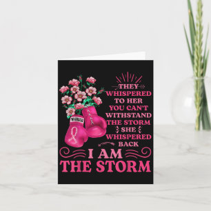 Tarjeta Im La Tormenta Guerrera De Boxeo Cinta Rosa Brea