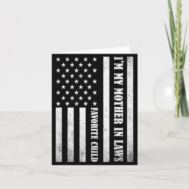 Tarjeta I'm My Mother In Laws Favorite Child Funny Parent  (Anverso)