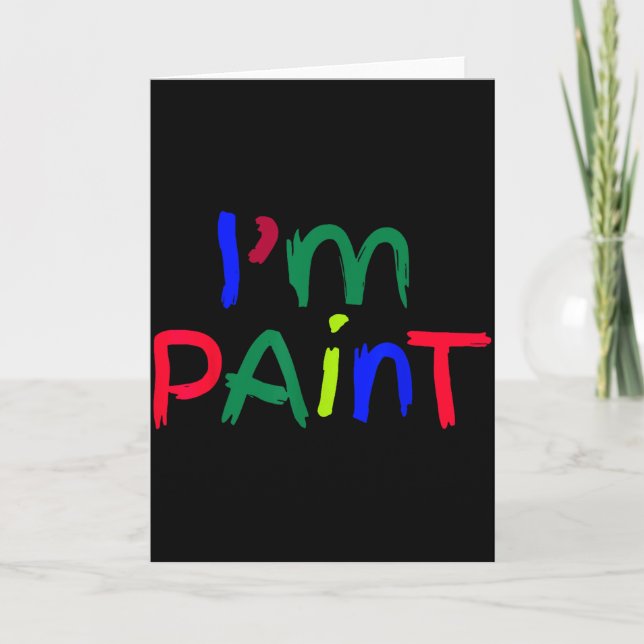 Tarjeta Im Paint Matching I Love To Finger Paint Couple Va (Anverso)
