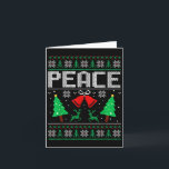 Tarjeta Im Peace - Yo vengo en paz Pareja coincidente fea<br><div class="desc">Im Peace - Yo vengo en paz Pareja coincidente fea Navidad</div>