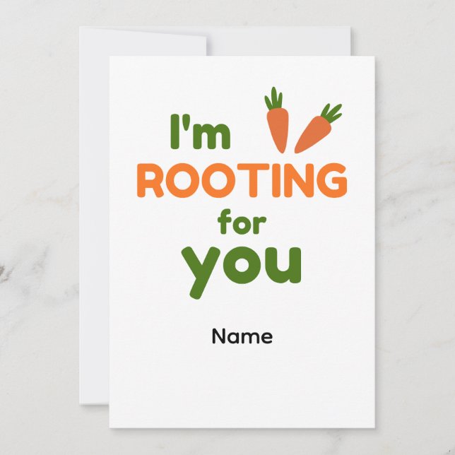 Tarjeta I'm Rooting for You (Anverso)