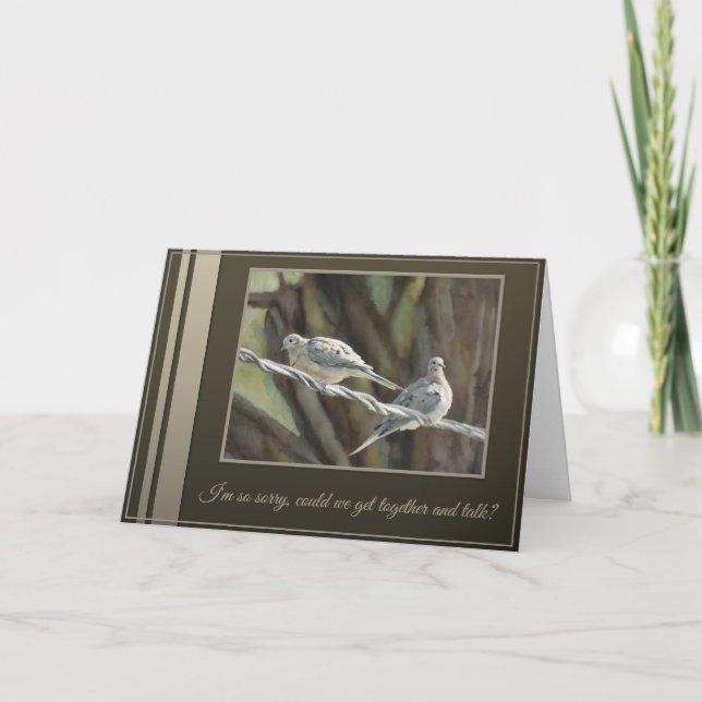 Tarjeta I'm So Sorry, Can We Get Together and Talk? Card (Anverso)